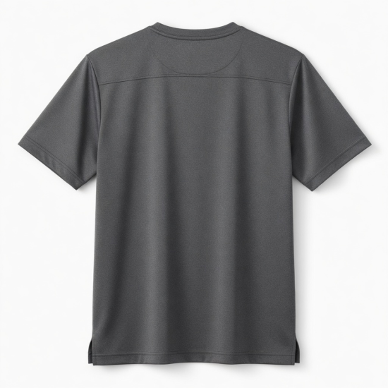 Men's Performance T-Shirt Grey Short Sleeve Athletic Shirt