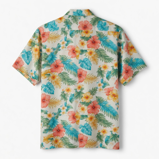 Men's 3-5 Pack Hawaiian Shirt Summer Beach Palm Tree Floral Short Sleeve Shirts