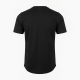 Men's Short Sleeve T-Shirt Drop Cut, Black