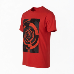 Men's Red Core Graphics Short Sleeve T Shirt