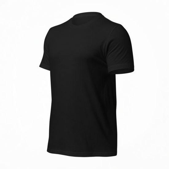 Men's Graphic Black Crew Neck Short Sleeve T-Shirt